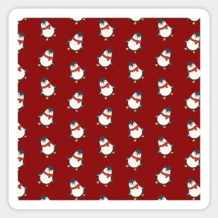 X Mas Penguin Sticker